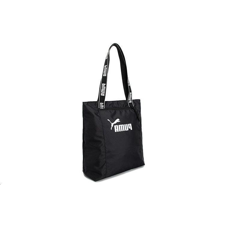 New PUMA Fabric Sports Bag, One Shoulder Handbag Regular Unisex Black/White 079465-01