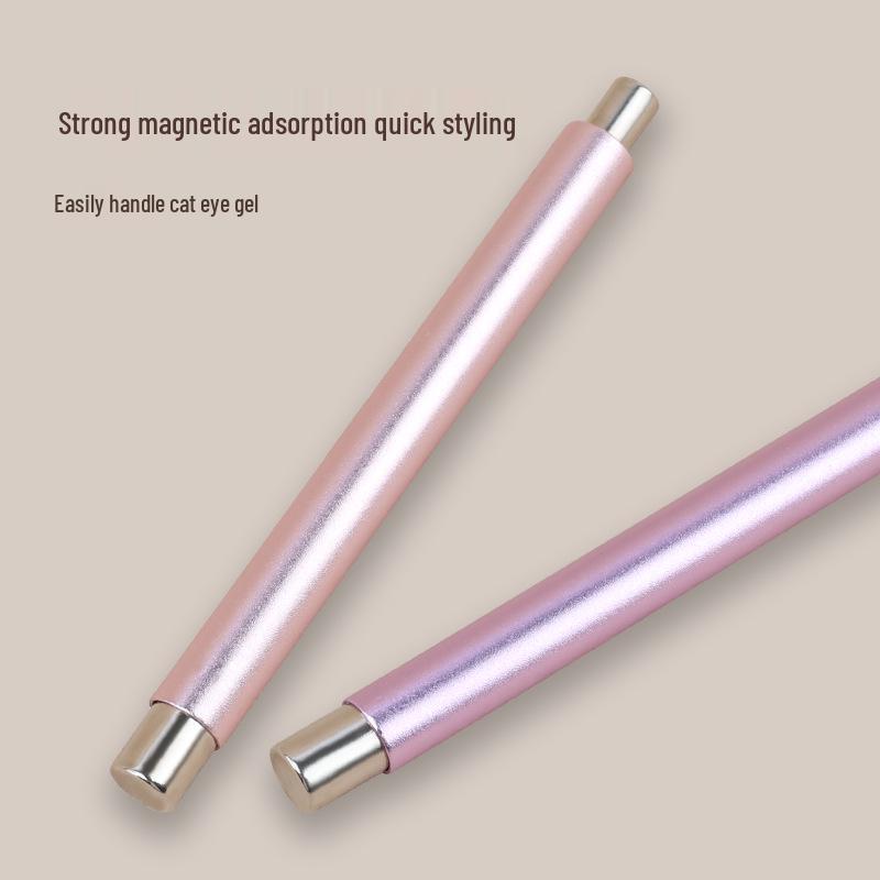 Double-Ended Cat Eye Nail Art Magnet Stick for Gel with Glass Beads