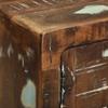 Multicolored Coffee Table Solid Upcycled Wood