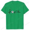 Fashion Heartbeat Football Print Short Sleeve Unisex Women Summer Cool Casual Outdoor T Shirts Tops 2026 Football Fan T Shirts