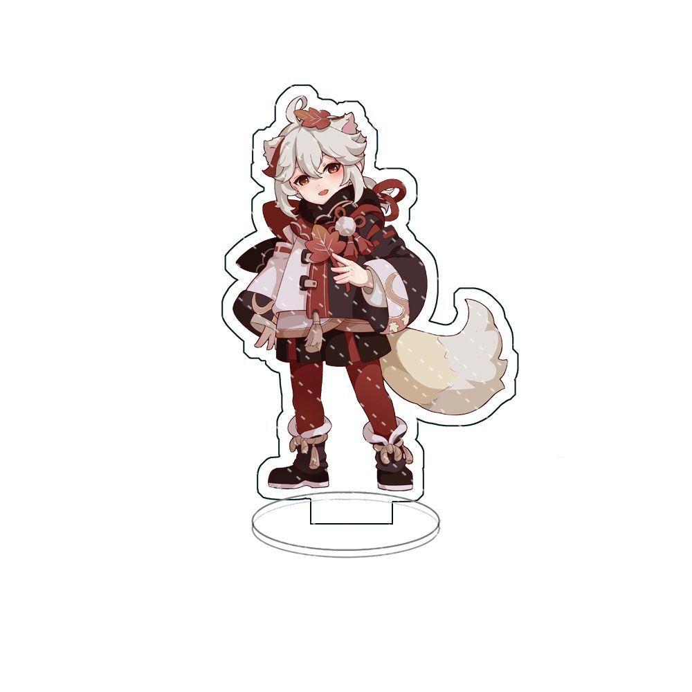 Anime Venti Scaramouche Card Cosplay Desktop Decoration Acrylic Standing Plate Gifts