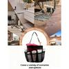Mesh Shower Caddy Bathroom Portable College Dorm Essentials for Girls Guys Shower Tote Beach Camp Travel Hanging Toiletry Bag Black