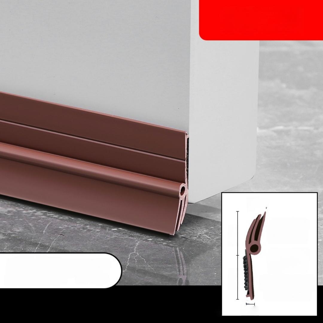 

1pc Reusable Door Seal Strip Self-adhesive Removable Wind and Dust Proof Under Door Gap Weather Strip Soundproof Tape коричневый