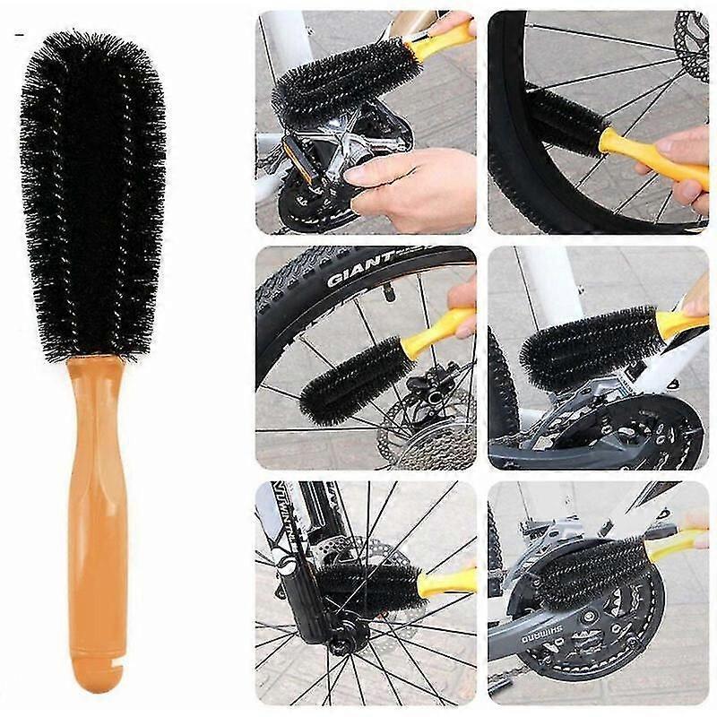 Bike Cleaning Tool Set 6 Pieces Bike Cleaning Brush Kit for Bike Chain/Tire/Sprocket Cycling Corner Spot Dirt Clean - Suitable for Mtb Road Bike City