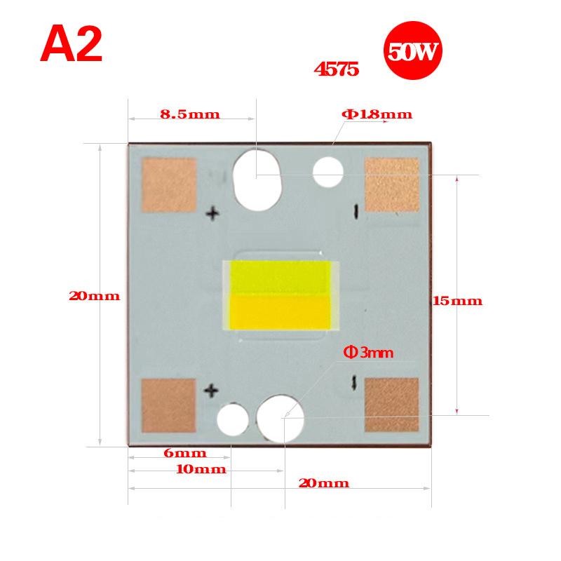 Led 3570 4575 Ceramic 30/40/50W Bright Car Light Maintenance Driver Component White Light Lemon Yellow Two-Color Led Car Light