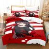 3D digital printing bedding four-piece set three-piece set beautiful woman bed sheet quilt pillow
