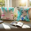 E-Erika Kurumi Pillow Case Sofa and Living Room Decorative Cushion Covers Dust-proof and Mite-proof Invisible Zipper
