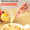 1pcs 5.51in Silicone Mini Multifunctional Non Slip Food Grade Fine Motor Tweezer Tongs For Boys Girls Daily Use Gift