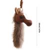 Plush Horse Toy Pendant Decoration for Office Desk and Living Room Animal Ornament Gift for Friend Family