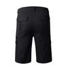 Men's Cargo Shorts with Multi-Pocket Design, Durable Fabric, for Outdoor Activities and Workwear, Black