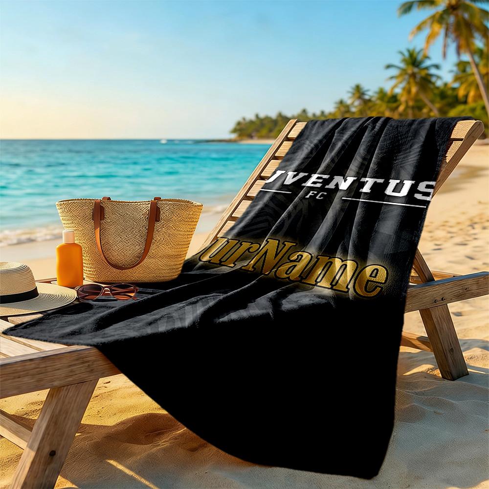Juventus Customized Name Beach Towel High Absorbency & Quick-Dry Portable for SwimmingBeachCamping Travel Beach AccessoriesGym