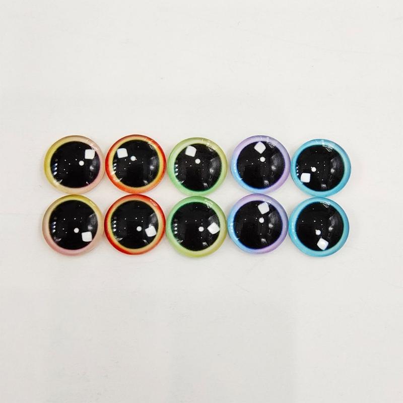 Plastic Doll Eye Set for DIY Crafts Plastic Safety Eyes Semi Sphere DIY for Handmade Toy Soft Craft Crocheting