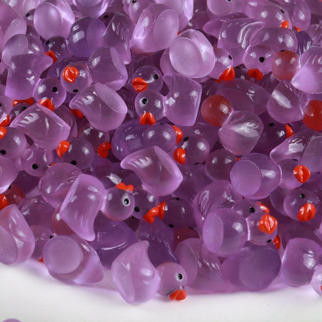 Świecący w ciemności żywiczny Kaczuszek Urocze Zwierzątko Etui na Telefon i Dekoracja Domku dla Dzieci