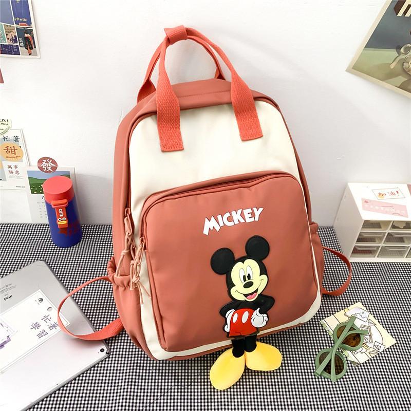 Design Blocked Color Children Backpack For Daily School Use