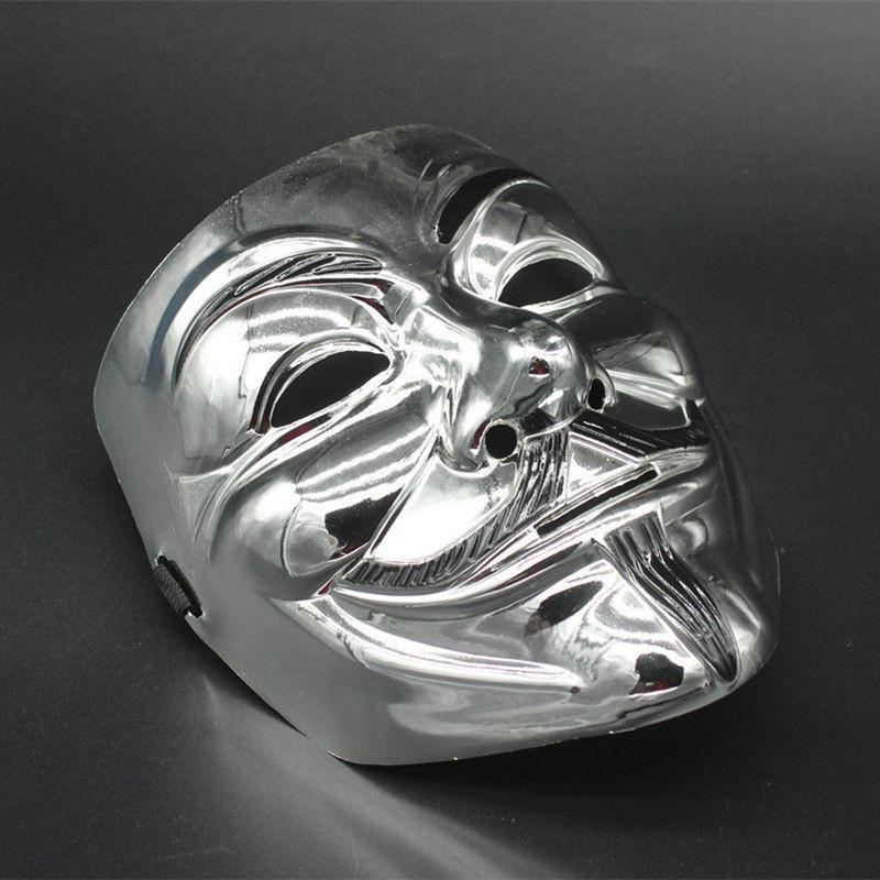 Fashion V For Vendetta Guy Fawkes Mask Anonymous Halloween Costumes Cosplay