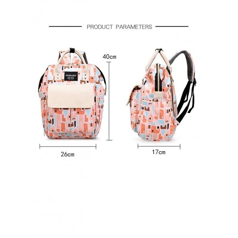 Stroller Bag Organizer Backpack For Mom Dad Universal Spacious Patterns