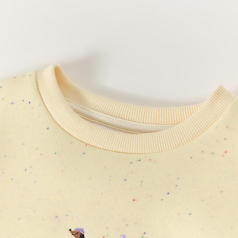 DEESHA Girls' Puppy Embroidered Sweatshirt