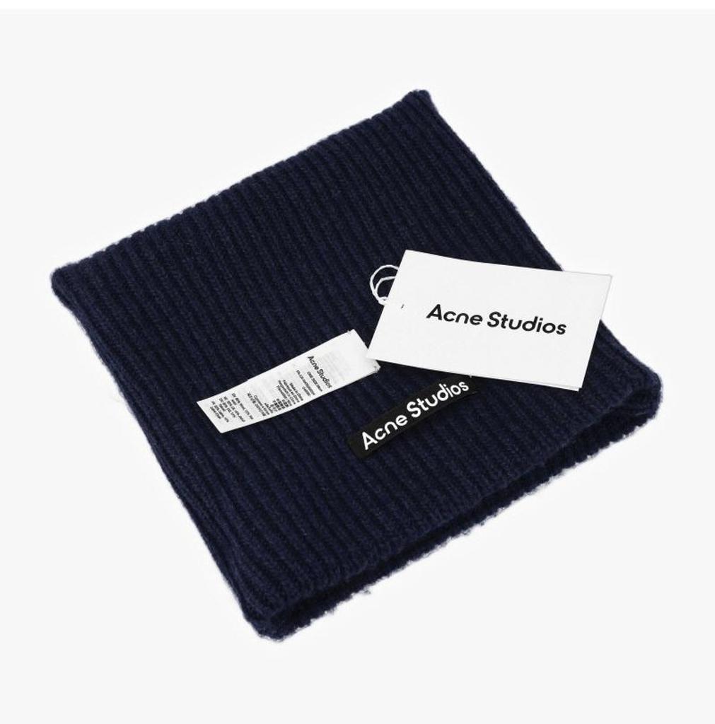 [Acnes STUDIOS] C40392 NAVY MELANGE Unisex Beanie