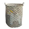 Nordic Cartoon Horse Cotton Linen Laundry Basket - Large Folding, Waterproof Storage for Clothes and Toys