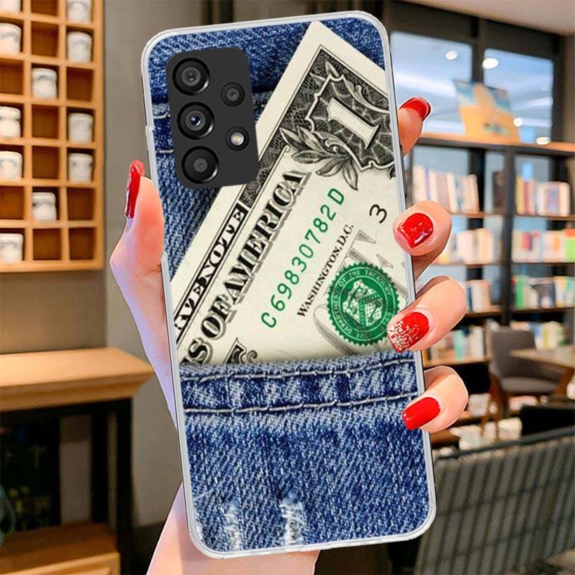 Banknote Dollar Cash Money Phone Case For Samsung Galaxy A17 A37 A57 A16 A26 A36 A56 A15 A25 A35 A55 A14 A24 A34 A54 A13 A23 A33