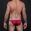 Breathable Mesh Low-Waist Detachable Men's Bikini Briefs - Sexy Fashionable Design
