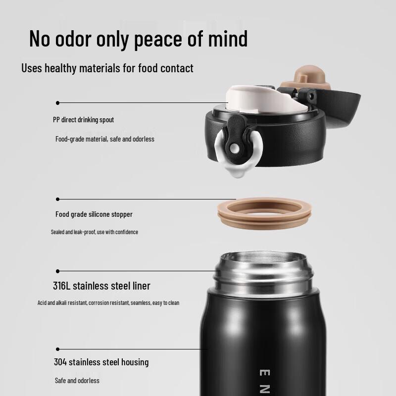 Fuguang 600ml 316L Stainless Steel Thermal Mug