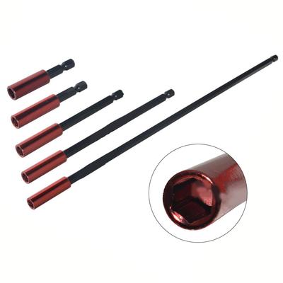 1/5pcs Quick Release Bit Holder 1/4" Hex Screwdriver Drill Bit Extension Rod Long Handle Screwdriver Tip Holder 100mm 150mm 300m