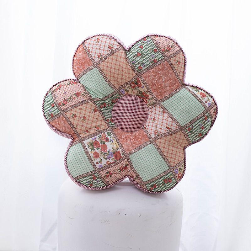 Korejský polštářek s květinami švestky: Celobavlníkový polštářek na zdřímnutí do kanceláře a ložnice