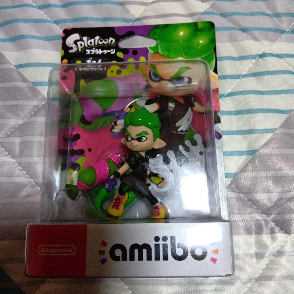 [USED] Splatoon amiibo Boy (Neon Green)