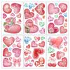 Bow Flower Rose Glass Electrostatic Film PVC Flower Electrostatic Decal  Store