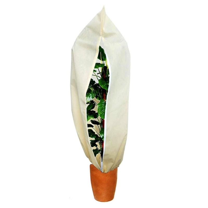 

Practical Beige Plant Cover Practical Beige Plant Shield Cover Against Frost with Pull String Secure 60X80