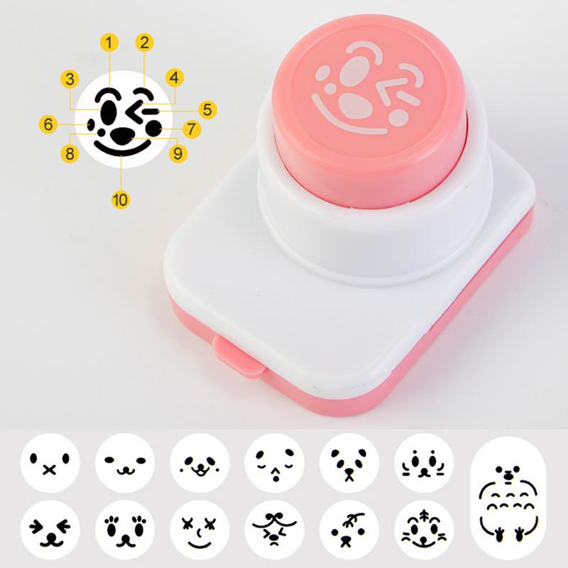 Seaweed Punching Knife Cartoon Face Rice Ball Mold DIY Sushi Stamp Manufacturer Lunch Box Decoration Tool