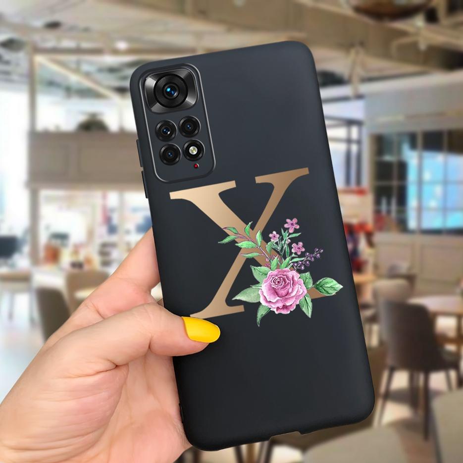 For Xiaomi Redmi Note 11 4G Case Note 11S Cute Couple Letters Soft Slim Fundas Cover For Xiaomi Redmi Note 11 Pro Note11 S Cases