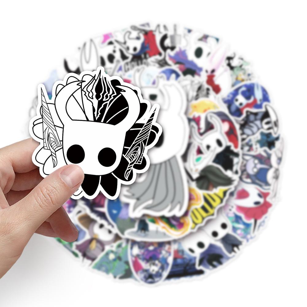 10 30 50Pcs Cartoon Hollow Knight Anime Game Stickers For Kid Toys Decals Diy Suitcase Laptop Phone Guitar Cute Graffiti Sticker