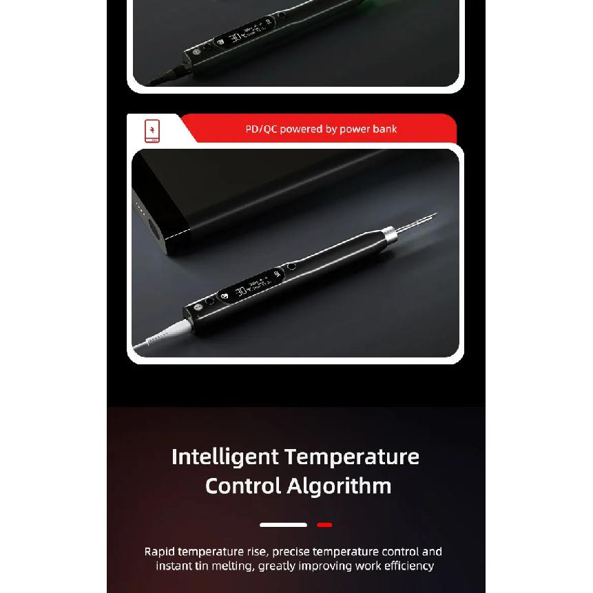 SEQURE S60 with Toolkit Nano Electric Soldering Iron Precision Portable Anti-static Soldering Pen Support PD|QC Power Supply