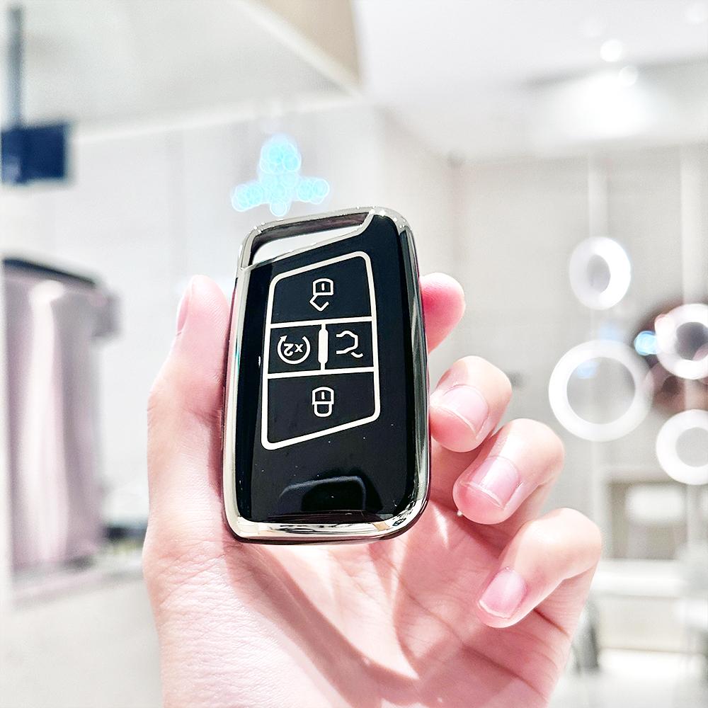 

5-кнопочный ТПУ Автомобильный Чехол-брелок Для Volkswagen VW Tiguan MK2 Magotan Passat B8 CC Для Skoda Superb A7 Аксессуары для чехла ключа автомобиля чёрный