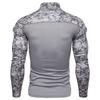 Men's Long Sleeved Elastic Slim Fit Camouflage Polo Casual Stand Collar Cotton Autumn Youth T-shirt Pullovers & Long Sleeves Men’s