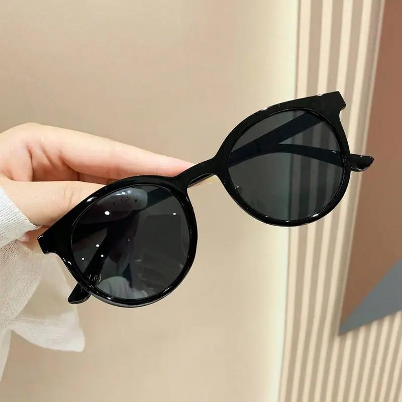 1Pc Women's Fashionable Round Glasses, Fashionable Glasses, Suitable for Any Face Shape, Daily Casual Fashion Wear