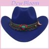 Cowboyhoed met kwastjes voor een westerse boho-etnische stijl, vintage, zonwerend, ademend en waterdicht, geschikt voor de zomer.
