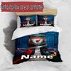 3pcs Duvet Cover Set (1*Duvet Cover + 2*Pillowcase, Without Core), Custom Name Liverpool Football Club Pattern Bedding Set, Home Bedroom Decor Gift