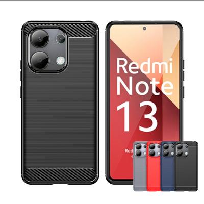 Per custodia cover Redmi Note 13 4G Xiaomi Redmi Note 13 Pro Plus 5G Capas Antiurto Fibra di Carbonio Morbido TPU Fundas Redmi Note 13 Pro