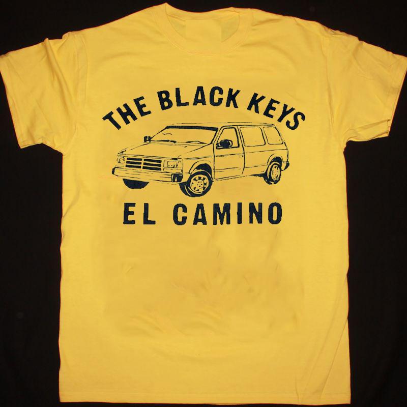 The Black Keys T-Shirt El Camino Yellow All Size Tee Shirt AH1366 Unisex T-Shirt XXL
