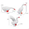 3 Pieces Garden Duck Statue Yard Art Sculpture Pool Ornament Outdoor Decoration Resin Figurine