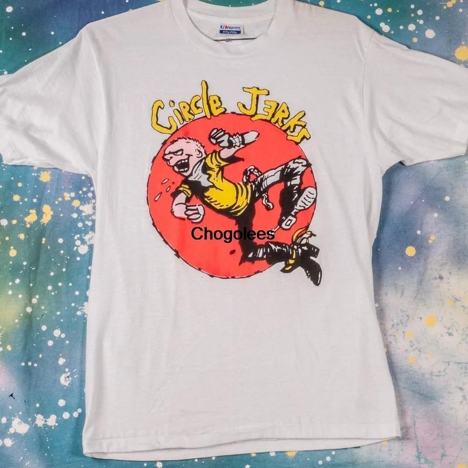 CIRCLE JERKS Hardcore Rock Thrash Punk T Shirt Size L Unisex T-Shirt M