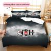 BJK Pattern Bedding Quilt Set  Home Decoration  Gift (1 * duvet cover + 2 * pillowcase  without core)