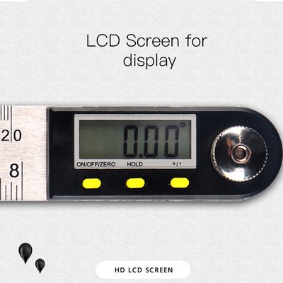 Goniometro elettronico in acciaio inossidabile 360 ​​con display LCD digitale multifunzionale