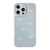 Gilded Ins Blue Bow 16pro Max Mobile Phone Case Iphone15 Drop Glue 14 Suitable for Huawei P70pro Hard
