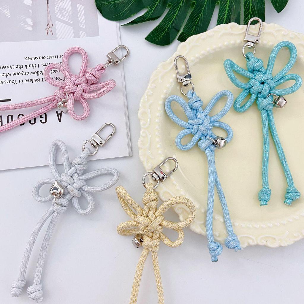 Miu-Stil Bunter Handgemachter Chinesischer Knoten Schlüsselanhänger Ornament