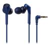 Audio-Technica ATH-CKS550X BL SOLID BASS In-Ear Headphones, Wired, Deep Bass, High-Resolution Audio Compatible, Blue