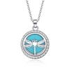 In-Stock Aromatherapy Hollow Diamond Pendant Necklace